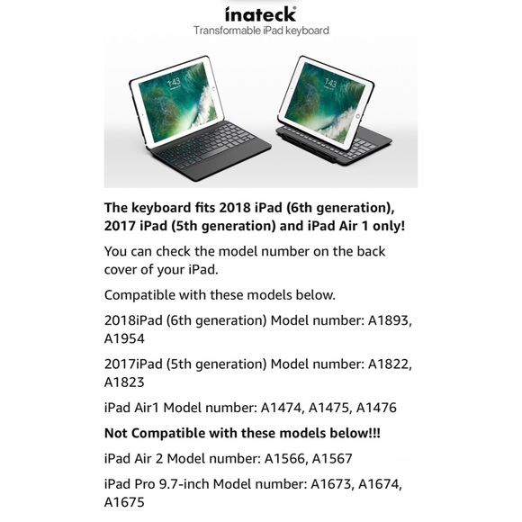 Bluetooth iPad black keyboard case with shortcut keys - Picture 8 of 14